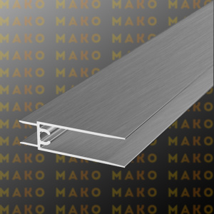 Профиль горизонтальный нижний MS220 Серебро браш (A29)